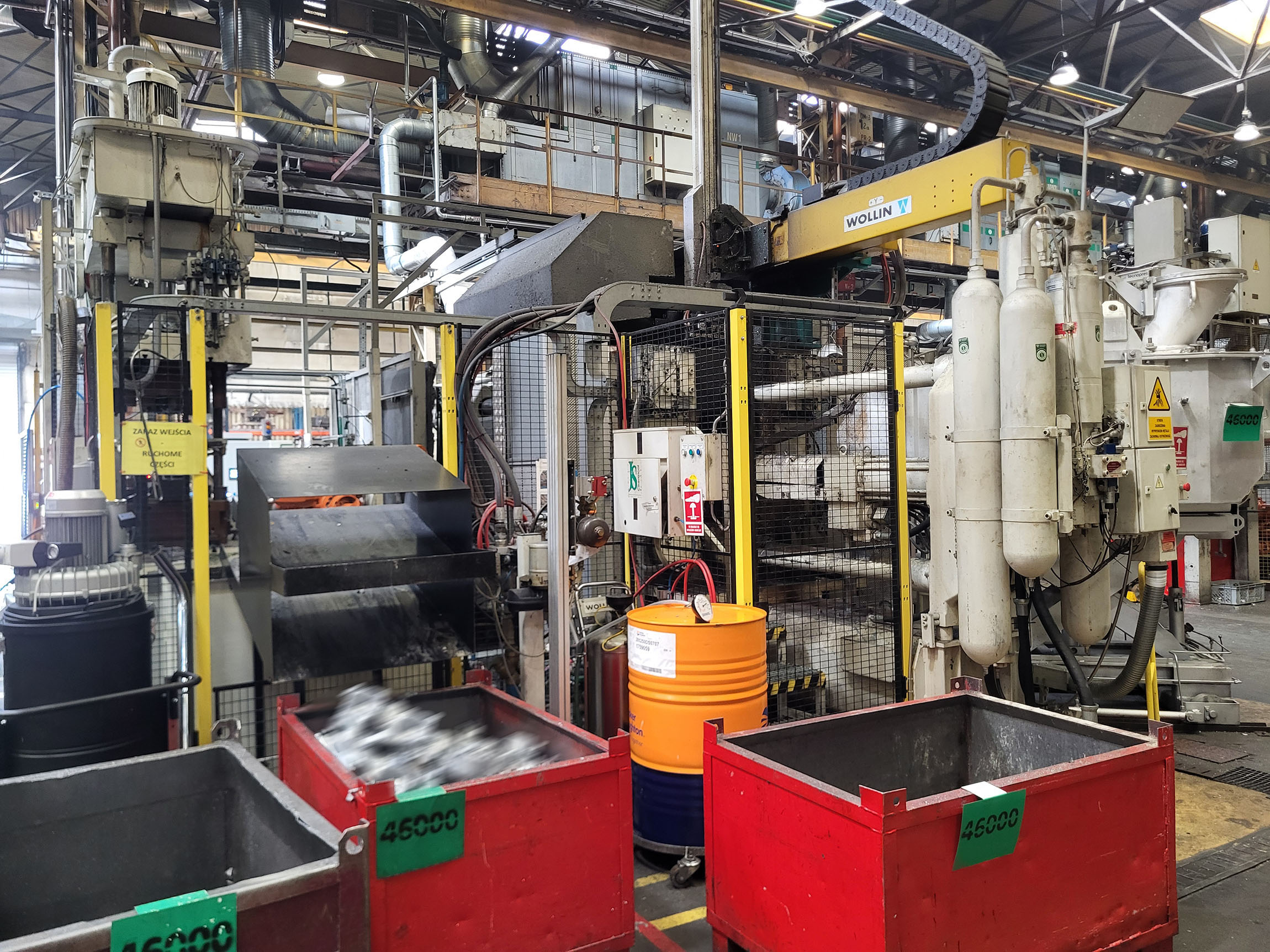 Mașină de turnare sub presiune cu cameră rece Bühler SC D/84 KK1422, folosită