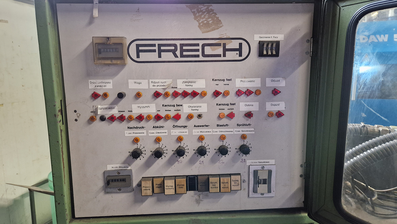 Frech DAW 40 mașină de turnare sub presiune cu cameră fierbinte WK1459, folosită Frech DAW 40 mașină de turnare sub presiune cu cameră fierbinte WK1459, folosită